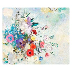 Floral Bouquet Double Sided Flano Blanket (small)  by Sobalvarro