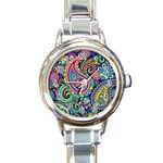 Ornament Round Italian Charm Watch Front