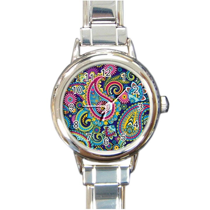 Ornament Round Italian Charm Watch