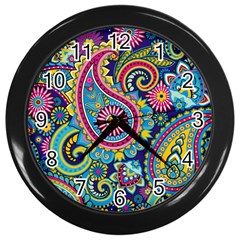 Ornament Wall Clock (black) by Sobalvarro