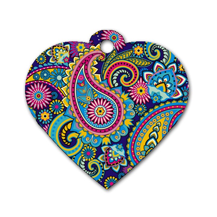 Ornament Dog Tag Heart (One Side)