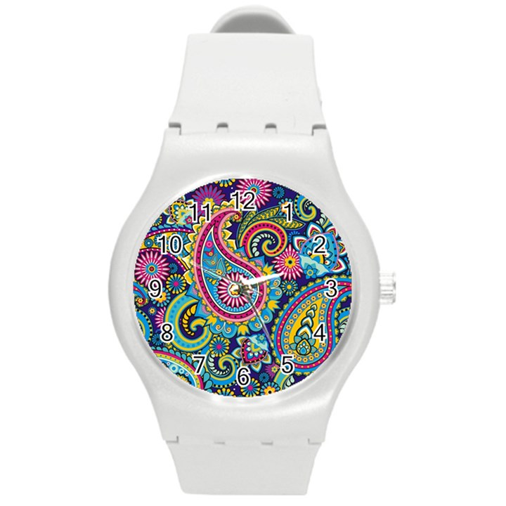 Ornament Round Plastic Sport Watch (M)