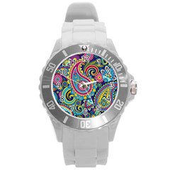 Ornament Round Plastic Sport Watch (l) by Sobalvarro