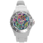 Ornament Round Plastic Sport Watch (L) Front