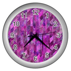 Usdivided Wall Clock (silver) by designsbyamerianna