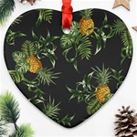 Pineapples pattern Ornament (Heart) Front