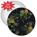 Pineapples pattern 3  Buttons (100 pack)  Front