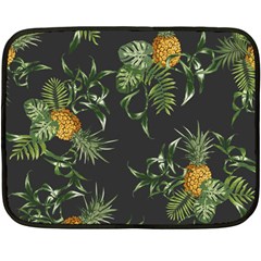 Pineapples Pattern Double Sided Fleece Blanket (mini)  by Sobalvarro