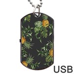 Pineapples pattern Dog Tag USB Flash (Two Sides) Front