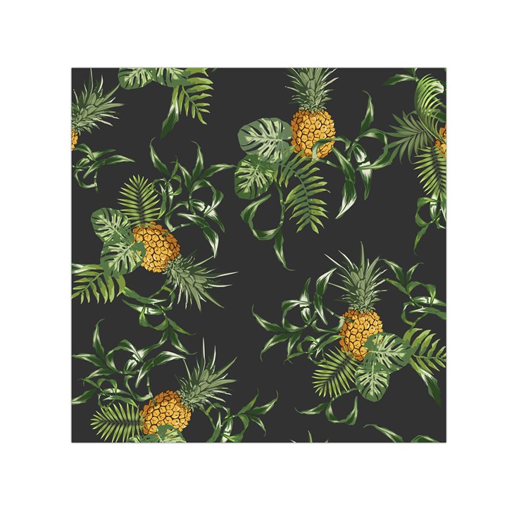 Pineapples pattern Small Satin Scarf (Square)