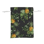 Pineapples pattern Lightweight Drawstring Pouch (L) Front