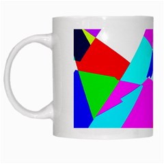 Patchwork White Mugs