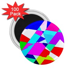 Patchwork 2 25  Magnets (100 Pack)  by designsbyamerianna