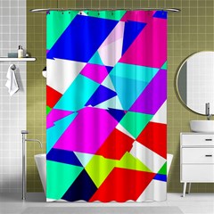 Patchwork Shower Curtain 48  X 72  (small)  by designsbyamerianna