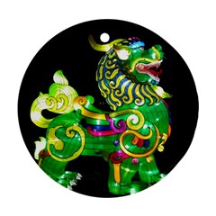 Green Ki Rin Ornament (round) by Riverwoman