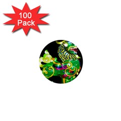 Green Ki Rin 1  Mini Magnets (100 Pack)  by Riverwoman