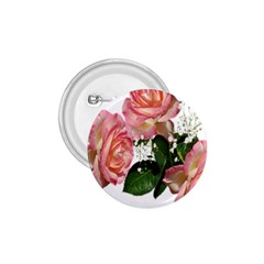 Roses Pink Leaves Flowers Perfume 1 75  Buttons by Simbadda