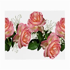 Roses Pink Leaves Flowers Perfume Small Glasses Cloth by Simbadda