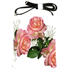 Roses Pink Leaves Flowers Perfume Shoulder Sling Bag by Simbadda