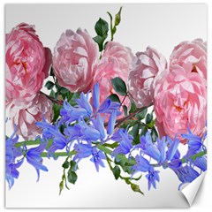 Flowers Roses Bluebells Arrangement Canvas 20  X 20  by Simbadda