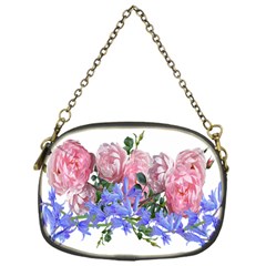 Flowers Roses Bluebells Arrangement Chain Purse (one Side) by Simbadda