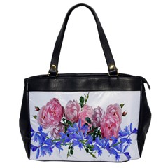 Flowers Roses Bluebells Arrangement Oversize Office Handbag by Simbadda