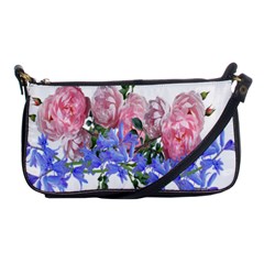 Flowers Roses Bluebells Arrangement Shoulder Clutch Bag by Simbadda