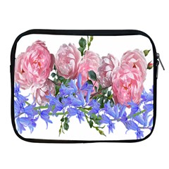 Flowers Roses Bluebells Arrangement Apple Ipad 2/3/4 Zipper Cases by Simbadda