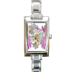 Lilies Belladonna Easter Lilies Rectangle Italian Charm Watch by Simbadda