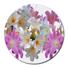 Lilies Belladonna Easter Lilies Round Mousepads