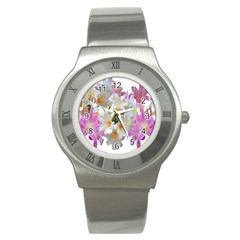 Lilies Belladonna Easter Lilies Stainless Steel Watch by Simbadda