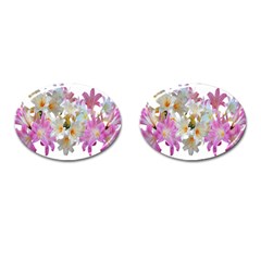 Lilies Belladonna Easter Lilies Cufflinks (oval) by Simbadda