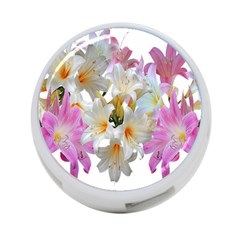 Lilies Belladonna Easter Lilies 4-port Usb Hub (one Side) by Simbadda