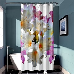 Lilies Belladonna Easter Lilies Shower Curtain 36  X 72  (stall)  by Simbadda