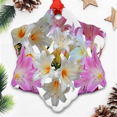 Lilies Belladonna Easter Lilies Ornament (snowflake) by Simbadda