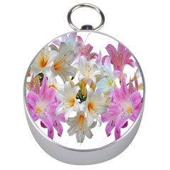 Lilies Belladonna Easter Lilies Silver Compasses by Simbadda