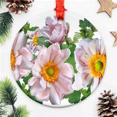 Flowers Anemone Arrangement Cut Out Ornament (Round)