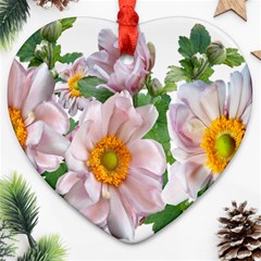 Flowers Anemone Arrangement Cut Out Ornament (Heart)