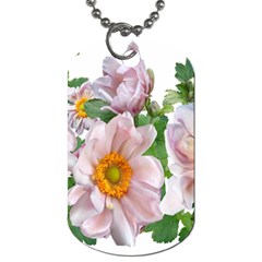 Flowers Anemone Arrangement Cut Out Dog Tag (one Side) by Simbadda