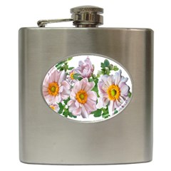 Flowers Anemone Arrangement Cut Out Hip Flask (6 oz)