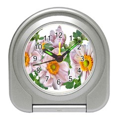 Flowers Anemone Arrangement Cut Out Travel Alarm Clock