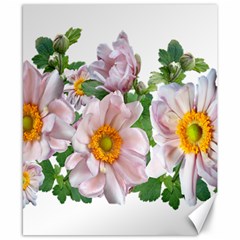 Flowers Anemone Arrangement Cut Out Canvas 8  x 10 