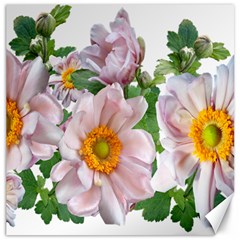 Flowers Anemone Arrangement Cut Out Canvas 16  X 16  by Simbadda