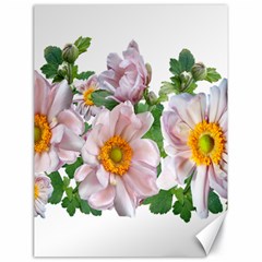 Flowers Anemone Arrangement Cut Out Canvas 18  x 24 