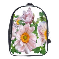 Flowers Anemone Arrangement Cut Out School Bag (large) by Simbadda