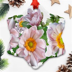 Flowers Anemone Arrangement Cut Out Snowflake Ornament (Two Sides)