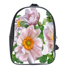 Flowers Anemone Arrangement Cut Out School Bag (XL)