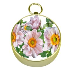 Flowers Anemone Arrangement Cut Out Gold Compasses