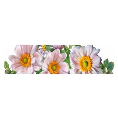 Flowers Anemone Arrangement Cut Out Satin Scarf (oblong) by Simbadda