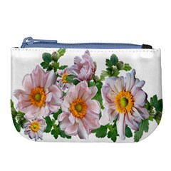 Flowers Anemone Arrangement Cut Out Large Coin Purse by Simbadda